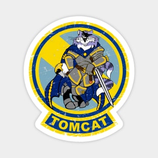 Grumman F-14 Tomcat - Swordsmen Tomcat - Grunge Style Magnet