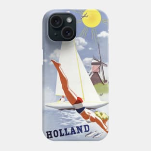 Vintage Travel Poster The Netherlands Holland Phone Case