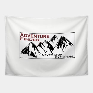 Adventure Finder Mountain Sticker Tapestry