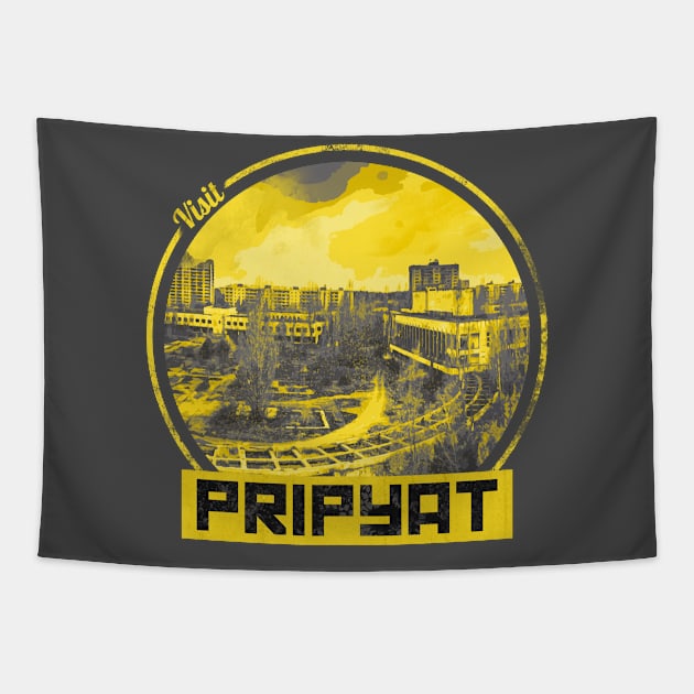 Visit Pripyat Tapestry by R4Design