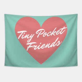 Tiny Pocket Friends (white) Tapestry