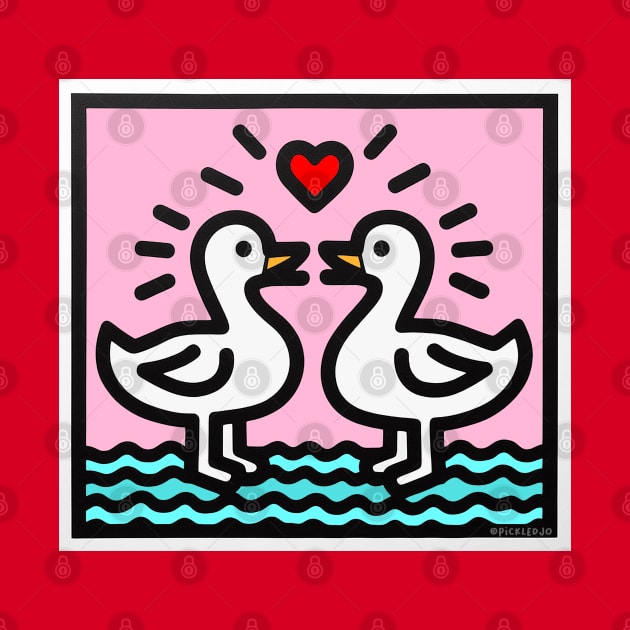 Duck love - Pink. by Sketchy