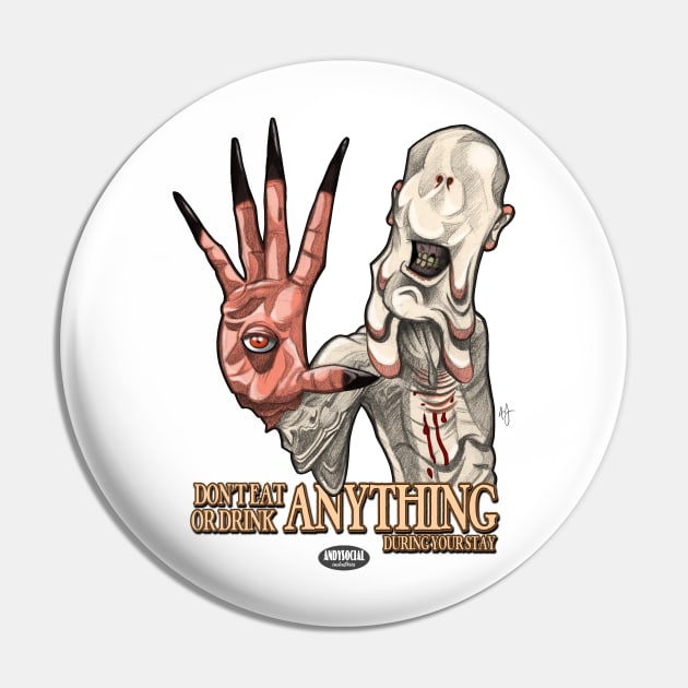 The Pale Man Pin by AndysocialIndustries