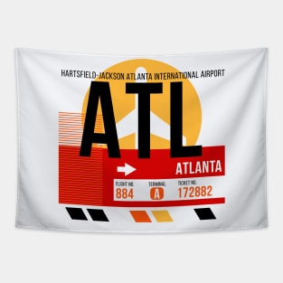 Atlanta (ATL) Airport // Sunset Baggage Tag Tapestry