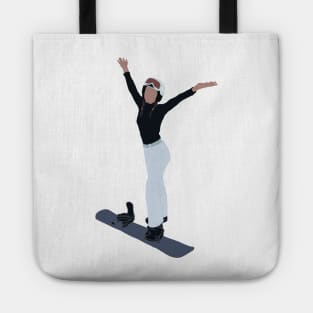 snowboard girl Tote