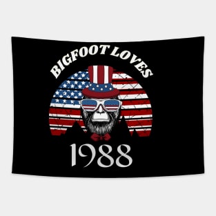 Bigfoot loves America and People born in 1988 Tapestry