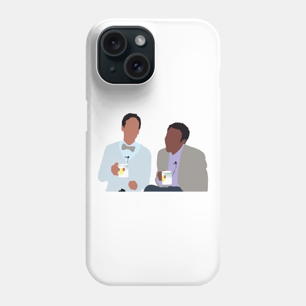 Troy and Abed Phone Case by FutureSpaceDesigns