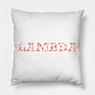 Lambda Cow Pattern Pillow