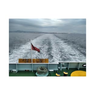 Heading away from Ardrossan en route to the Isle of Arran, Scotland T-Shirt