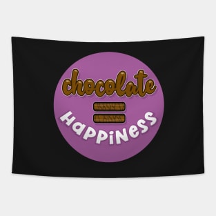 Chocolate = (equals) Happiness Tapestry
