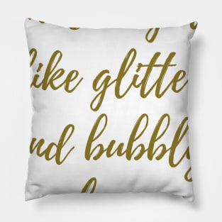 Bright Like Glitter Pillow