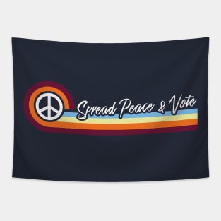 Spread Peace & Vote Tapestry