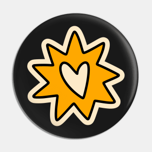 Star Heart Pin