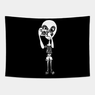 Alien Camera Tapestry