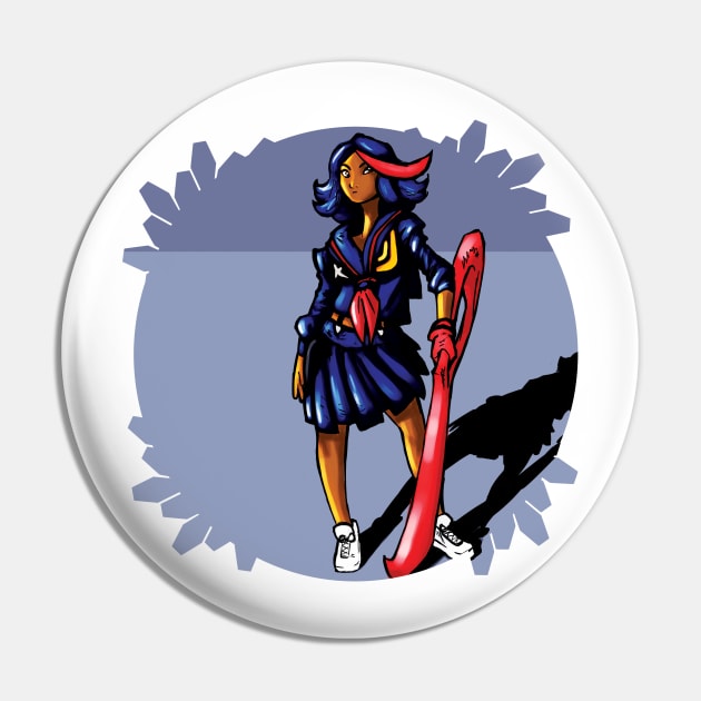 Ryuko Pin by BaconBabyArt