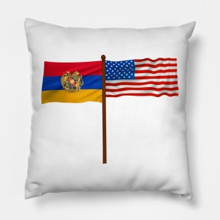 American Armenian Flag Pillow