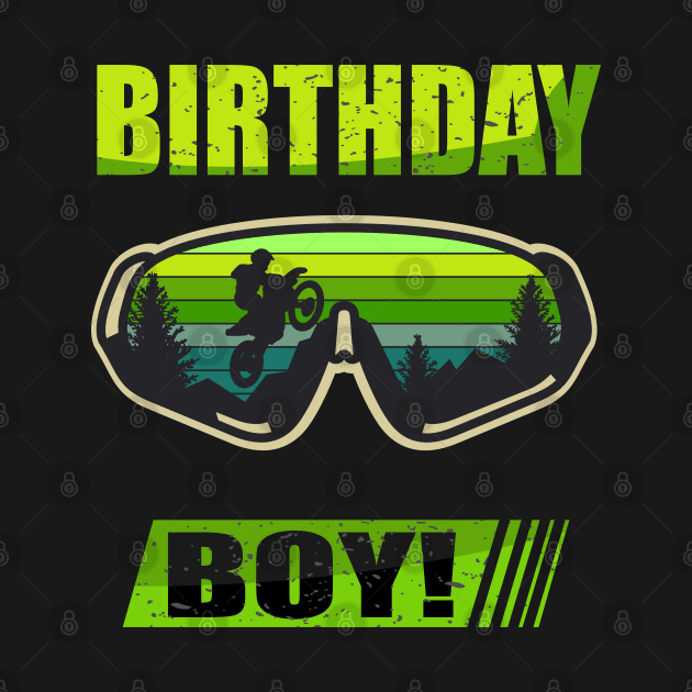 Birthday Boy MX Dirt Bike Motocross tee by hadlamcom