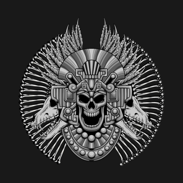 Aztec Skull 1.4 by Harrisaputra