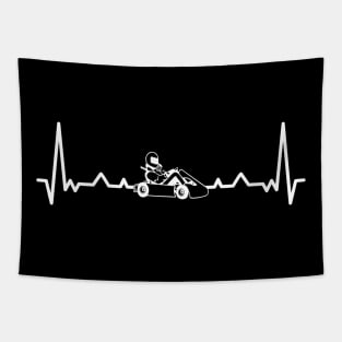 Heartbeat Go Kart Tapestry