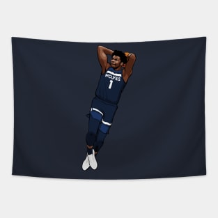 Anthony Edwards Vector Dunk Tapestry