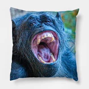 Chimpanzee laugh Pillow