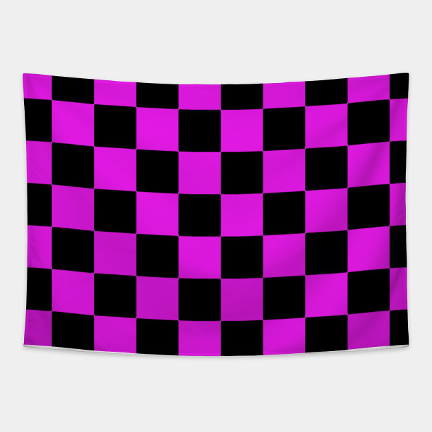 pink and black checkerboard