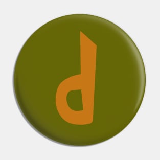 TD DJ - Child version "d" Pin