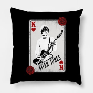 Vintage Card Brian Jones Pillow