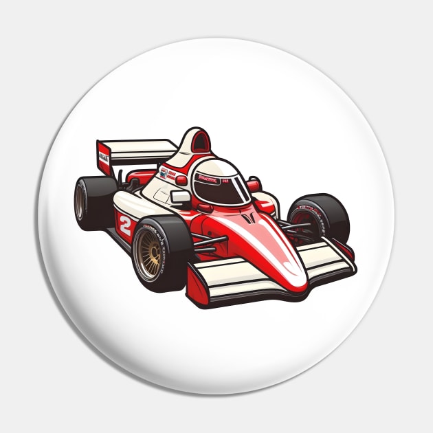 Cute Formula 1 Race Car Pin by Artifyio