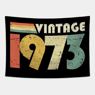 Vintage 1973, 50th Birthday Gift Distressed Tapestry