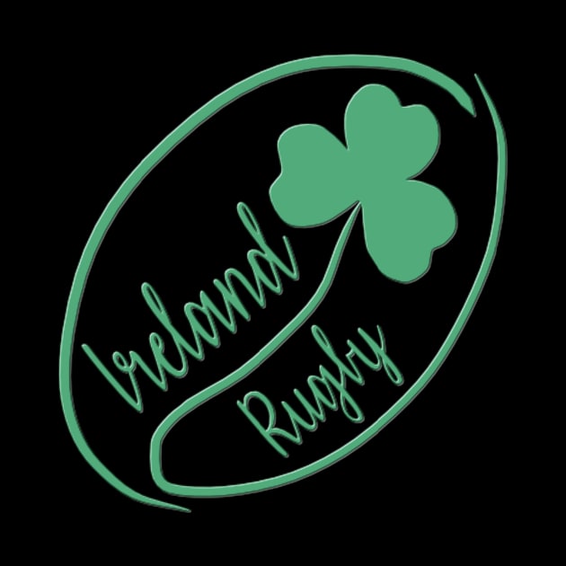 Ireland Rugby Ball by Alex Bleakley