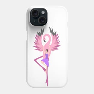 The Ballerina And The Flamingo Phone Case