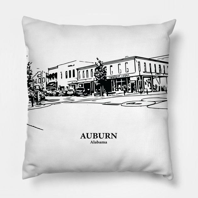 Auburn - Alabama Pillow by Lakeric