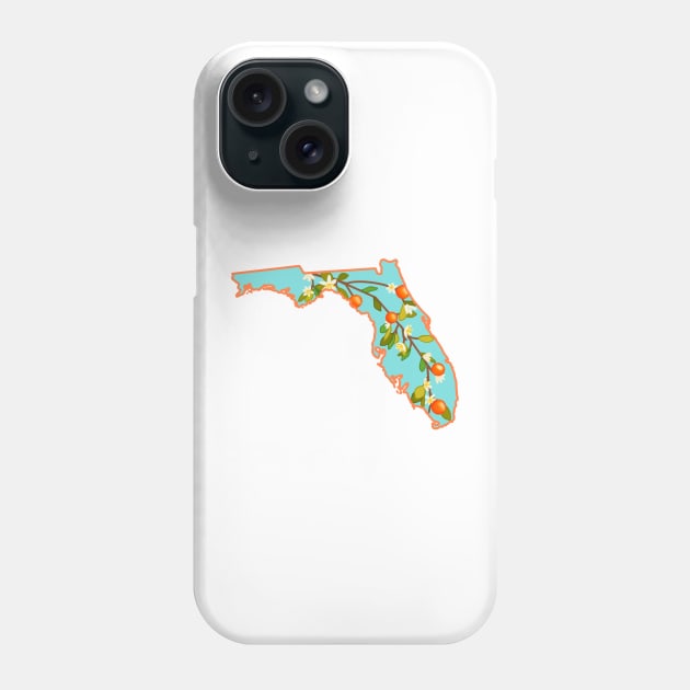 Florida state flower orange blossom Phone Case by avadoodle