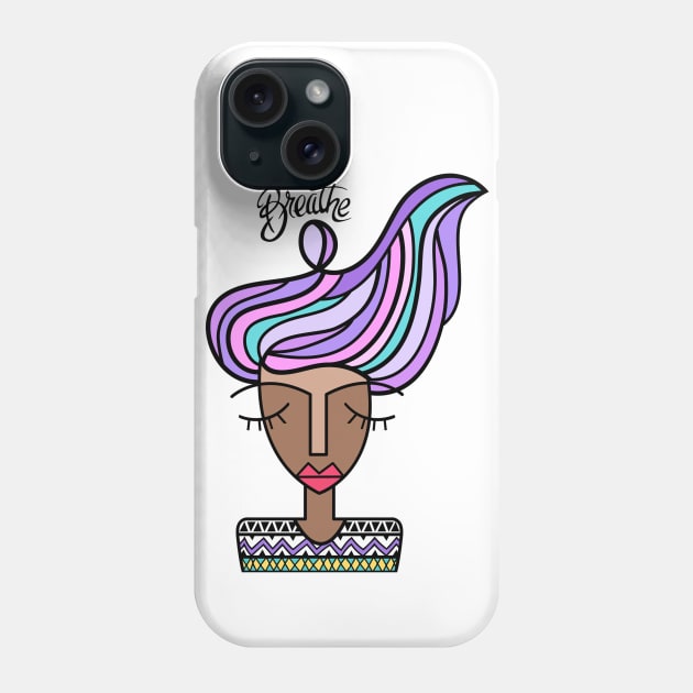 Just Breathe Phone Case by ASPAINTINGS