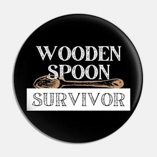 Wooden Spoon Survivor Pin