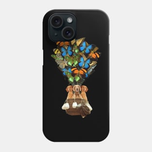 Vizsla Dog Butterfly Hot Air Balloon Phone Case