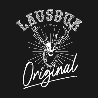 Lausbua Original Bayerischer Bayern Lustig Jungs Buam Deer T-Shirt