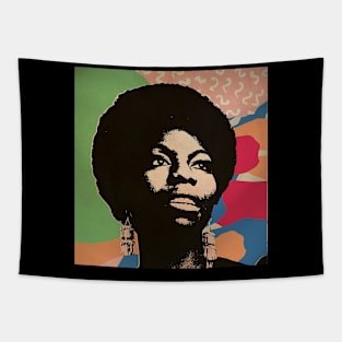 Vintage Poster - Nina Simone Style Tapestry