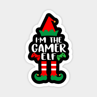 The Gamer Elf Family Matching Group Christmas Video Game Magnet