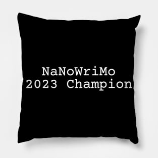 NaNoWriMo 2023 Champion Pillow