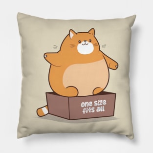 One Size Fits All - Fat Kitty Pillow