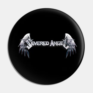 Severed Angel 2-Sided Stylized Logo with Symbol Pin