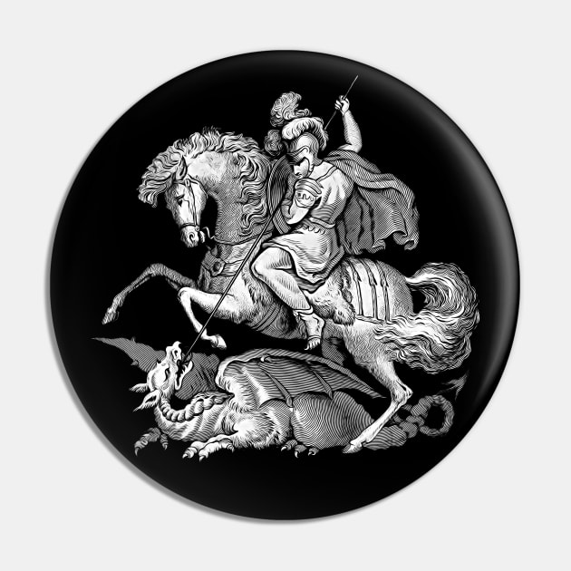 Saint George and the Dragon Pin by biggeek