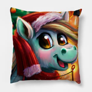 Cute Horse Drawing Pillow