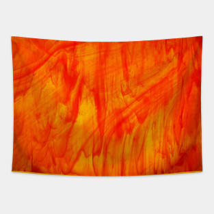 Orange and Yellow Fire Glass Tapestry