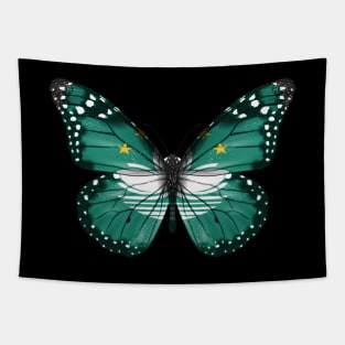 Macanese Flag  Butterfly - Gift for Macanese From Macau Tapestry