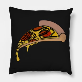 Joey loves pizza - black Pillow