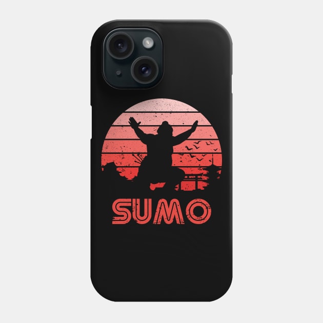 Retro Sumo Phone Case by rojakdesigns