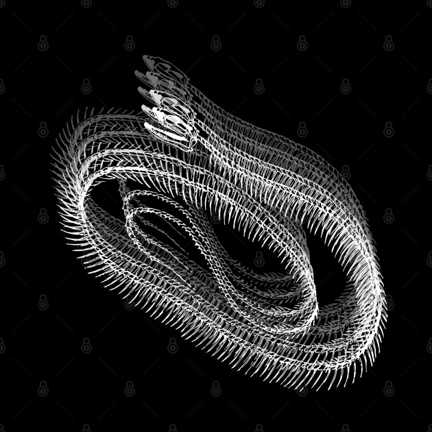 Snake skeleton / WHITE / by Meanie